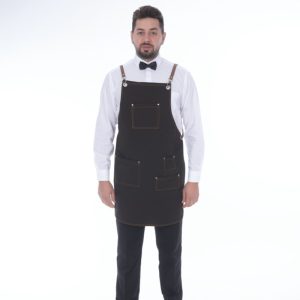 Cafe & Bistro Deri̇ Kayışlı Si̇yah Önlük