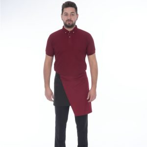 BORDO SİYAH YARIM ÖNLÜK