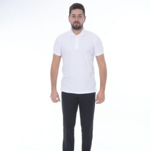 POLO YAKA LAKOST BEYAZ KISA KOL