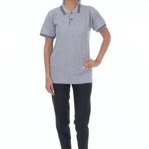 POLO YAKA LAKOST GRİ KISA KOL