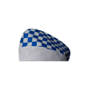 MAVİ BEYAZ KARELİ AŞÇI KEPİ